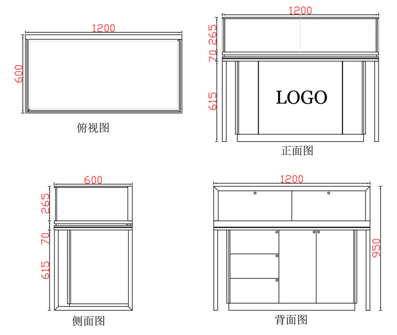 黃金展示柜,珠寶展示柜,鉆石展示柜